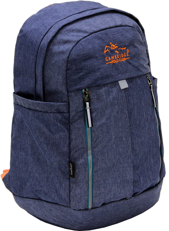 Cambridge Polo Club Plcan1669, Soft Backpack, Navy Blue