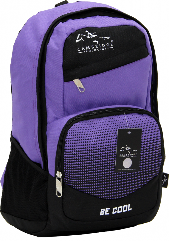 Cambridge Polo Club, Be Cool School Backpack, Purple