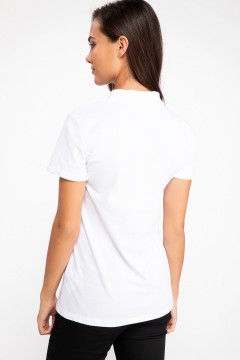 Polo Tshirt Women White-2