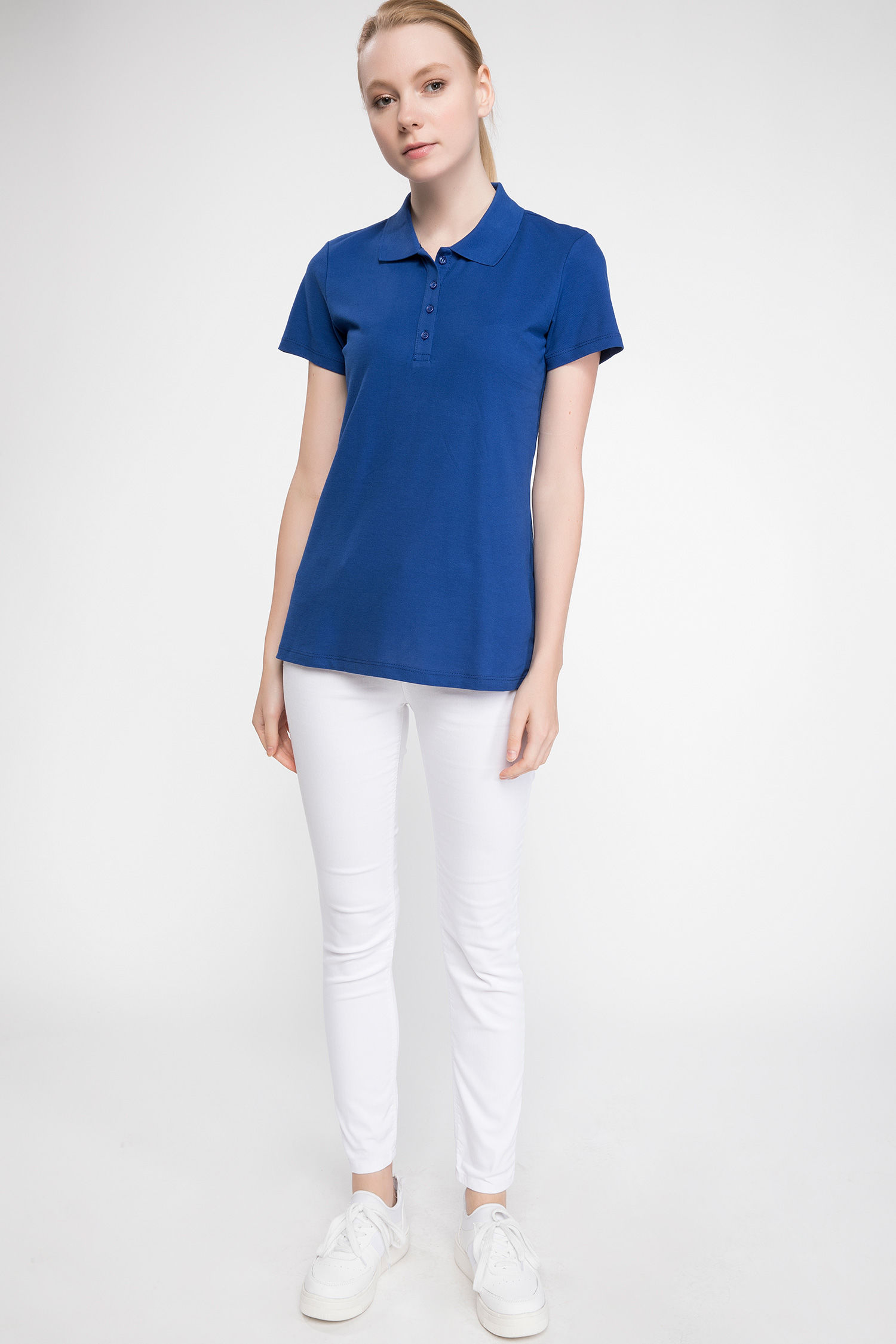 Polo Tshirt Women Blue