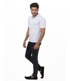 Polo Tshirt Men White-3