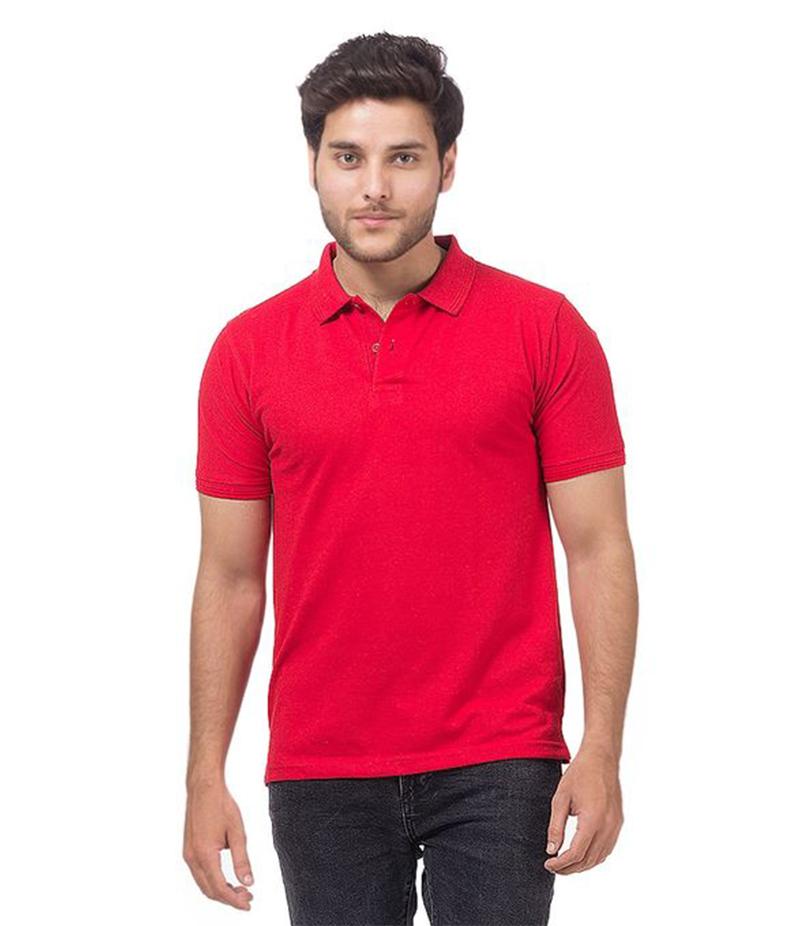 Polo Tshirt Men Red