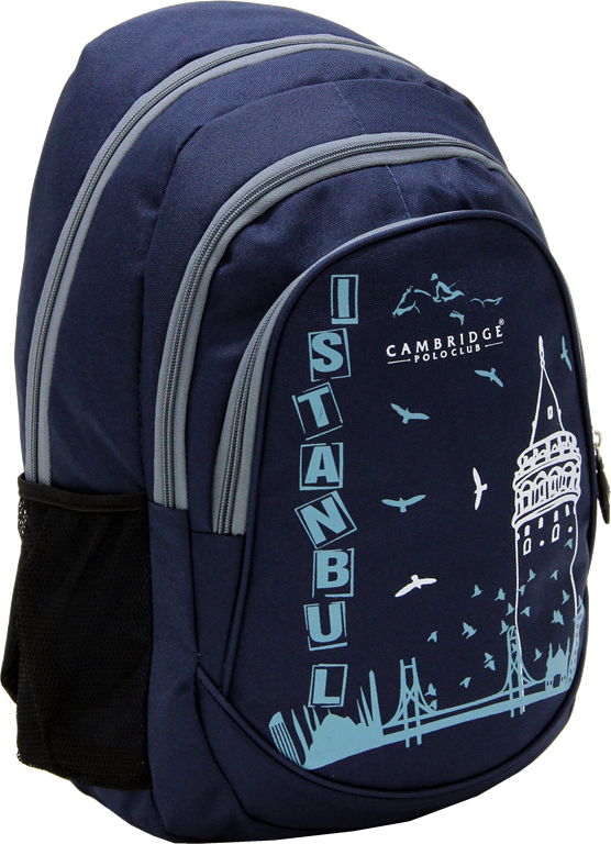 Cambridge Polo Club, Istanbul Backpack, Navy Blue