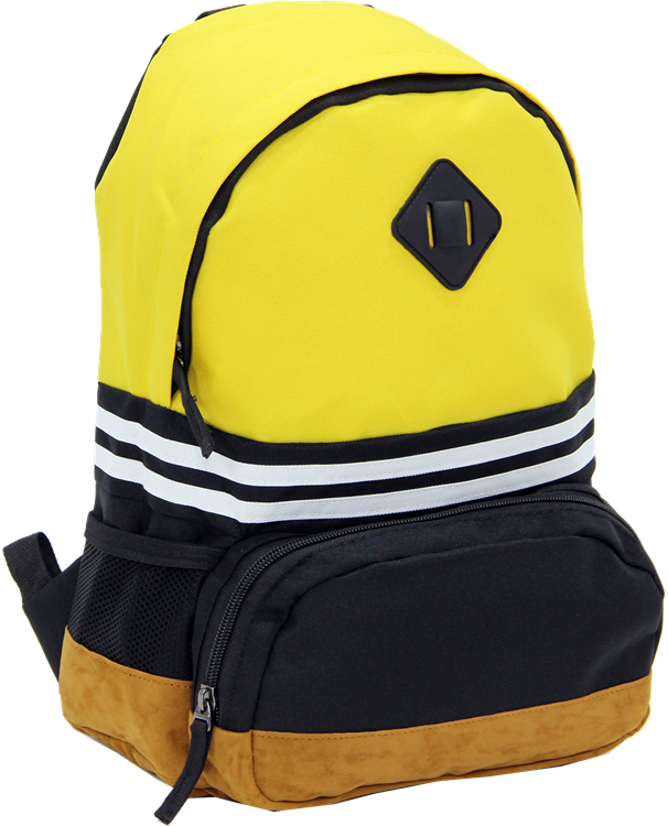 Cambridge Polo Club, Nubuck Base Unisex Mini Backpack, Yellow