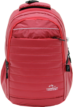 Cambridge Polo Club, Neon Backpack, Red-0
