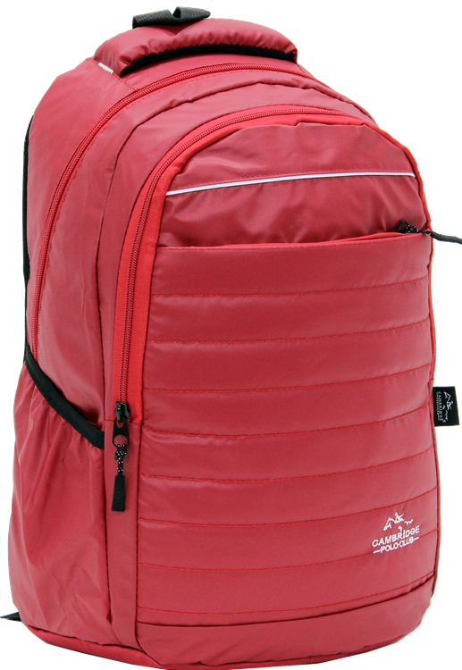 Cambridge Polo Club, Neon Backpack, Red