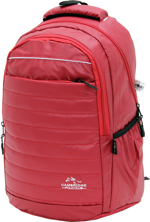 Cambridge Polo Club, Neon Backpack, Red