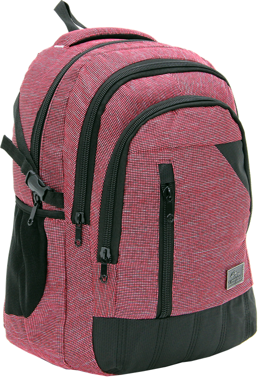Cambridge Polo Club, Woven Fabric Backpack, Red