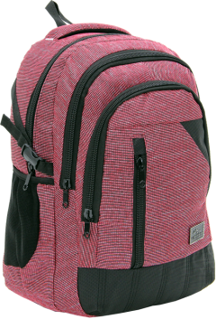 Cambridge Polo Club, Woven Fabric Backpack, Red-1