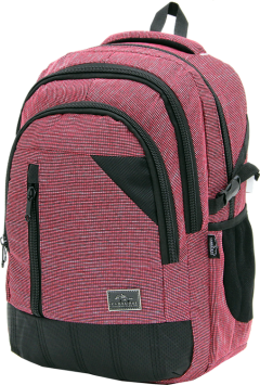 Cambridge Polo Club, Woven Fabric Backpack, Red-2