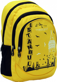 Cambridge Polo Club, Istanbul Backpack, Yellow-1