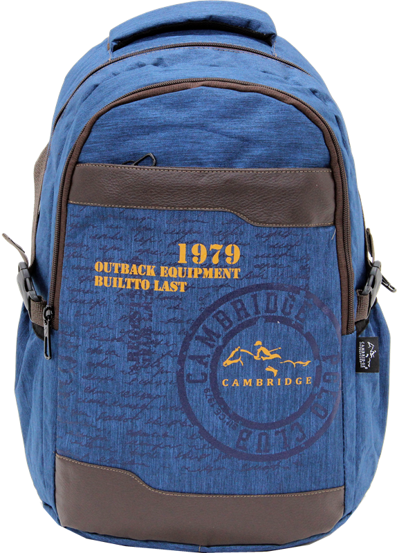 Cambridge Polo Club Plcan1663, 1979 Outback Backpack, Navy Blue