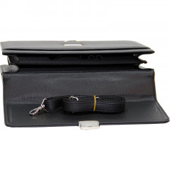Cambridge Polo Club, 13-14 Inc Locked Synthetic Leather Briefcase, Navy Blue-3