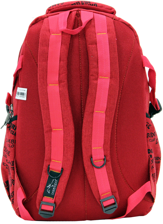 Cambridge Polo Club, Canvas Backpack, Red