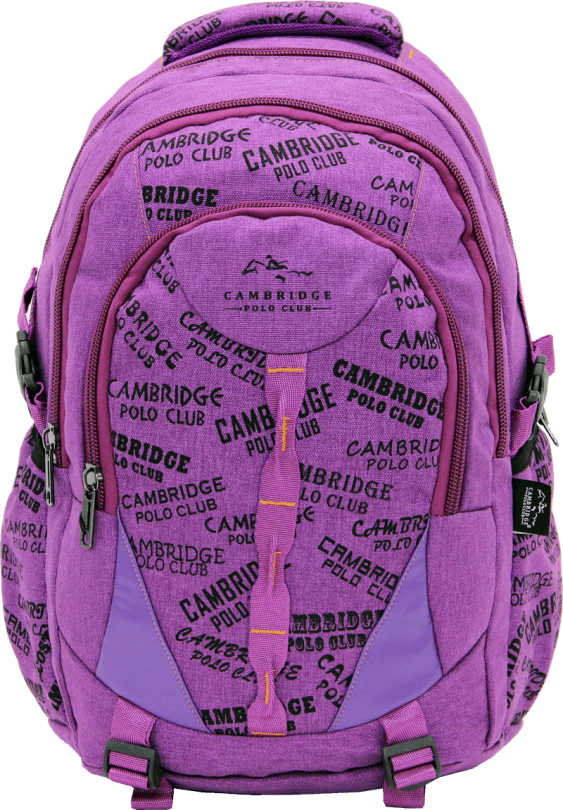 Cambridge Polo Club, Canvas Backpack, Purple