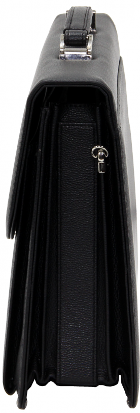 Cambridge Polo Club, Combination Lock Faux Leather Briefcase, Black