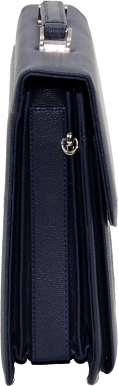 Cambridge Polo Club, Combination Lock Artificial Leather Briefcase, Navy Blue-1