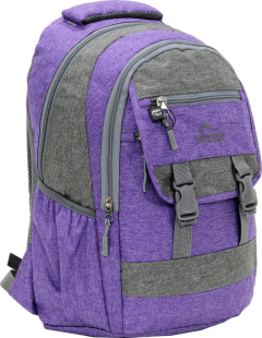 Cambridge Polo Club Plcan1684, Jeans Fabric Backpack, Purple-1