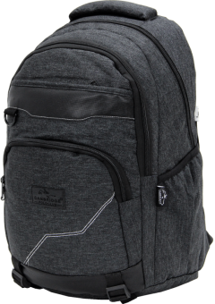 Cambridge Polo Club Plcan1685, Jeans Fabric Backpack, Black-2