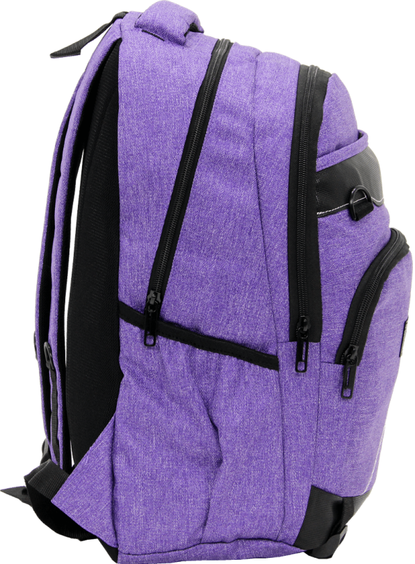 Cambridge Polo Club Plcan1685, Jeans Fabric Backpack, Purple