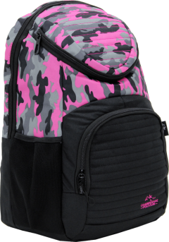 Cambridge Polo Club Plcan1660, Camouflage Backpack, Pink-1