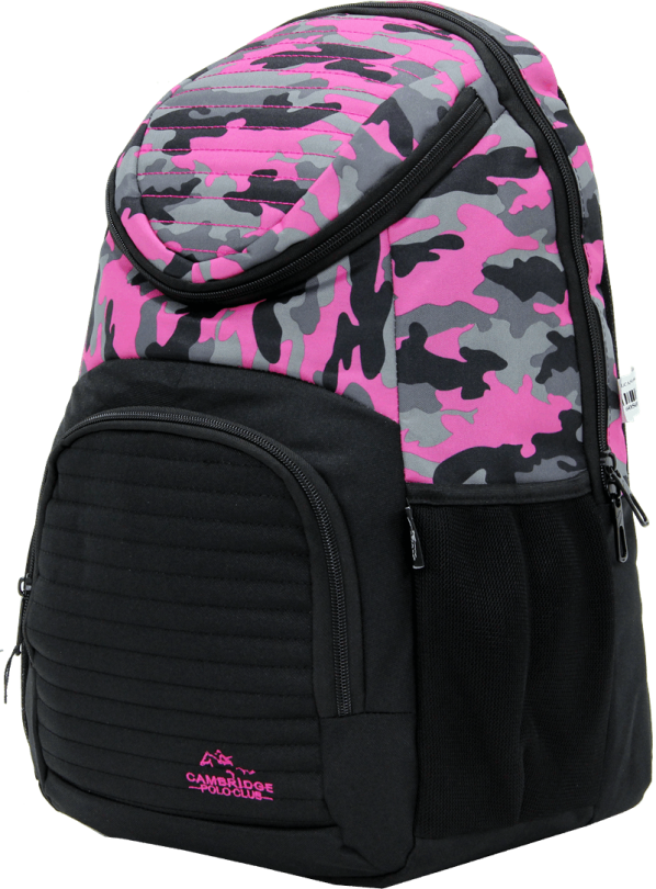 Cambridge Polo Club Plcan1660, Camouflage Backpack, Pink
