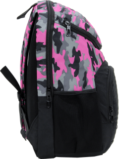 Cambridge Polo Club Plcan1660, Camouflage Backpack, Pink-3