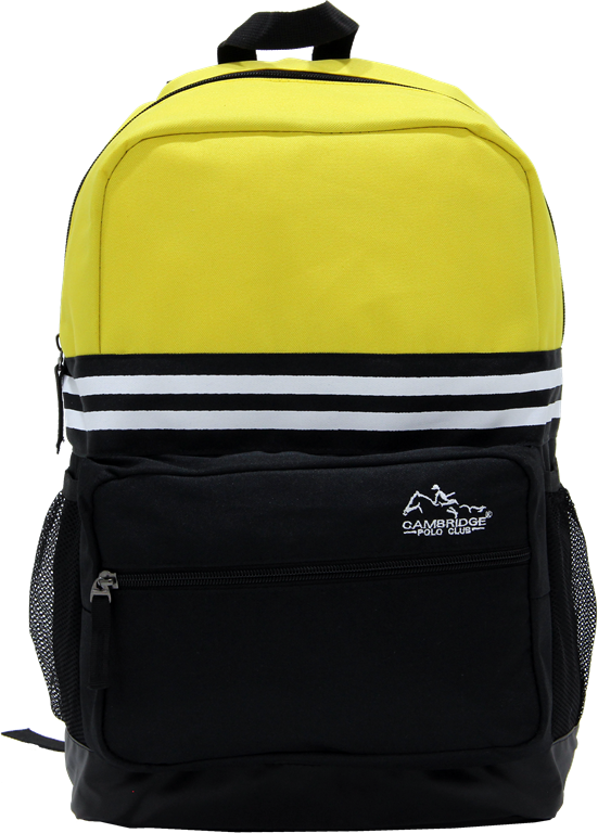 Cambridge Polo Club Plcan1651, Unisex Backpacks, Yellow