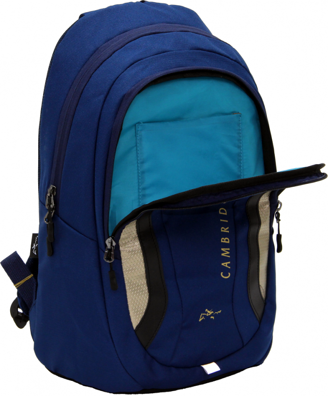 Cambridge Polo Club Plcan1654, Laptop Backpack, Navy Blue
