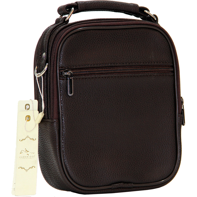 Cambridge Polo Club, Portfolio Handbag Medium, Coffee
