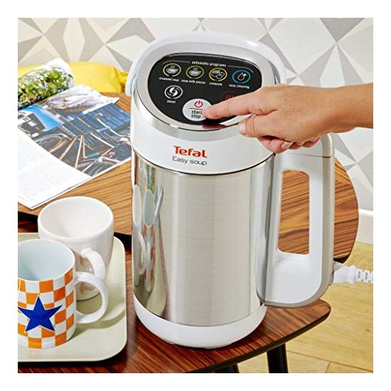 Tefal Bl841140 Easy Soup And Smoothie Maker Stainless Steel White