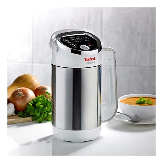 Tefal Bl841140 Easy Soup And Smoothie Maker Stainless Steel White