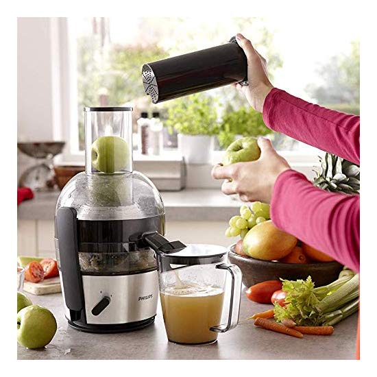 Philips Hr1867 21 Viva Collection Quick Clean Juicer Brushed Aluminium