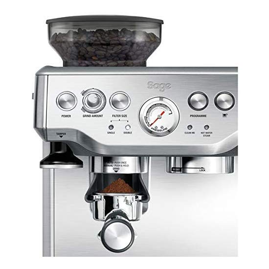 Sage Bes870uk The Barista Express Espresso Machine Silver, Coffee