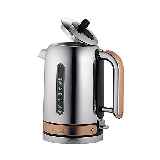 Dualit Classic Kettle 72820 Chrome With Copper Trim, Water Heater