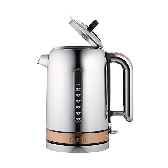 Dualit Classic Kettle 72820 Chrome With Copper Trim, Water Heater ...