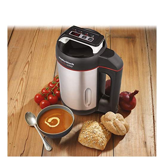 Morphy Richards Saute And Soup Maker 501014 Brushed Stainless Steel Soup Maker, Mixer & Blender