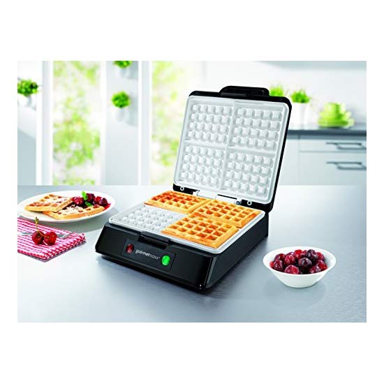 Gourmetmaxx 07580 Electric Waffle Maker For Belgian Waffles Quad Waffle