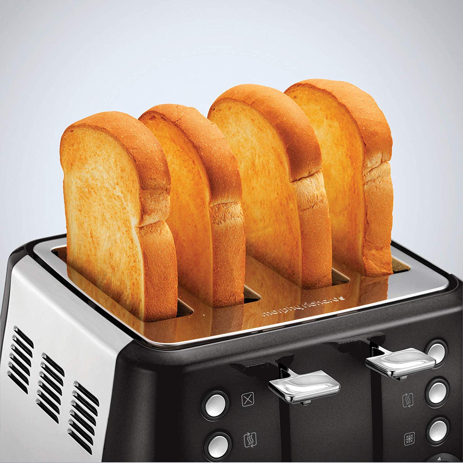 Black Four-Slice Toaster