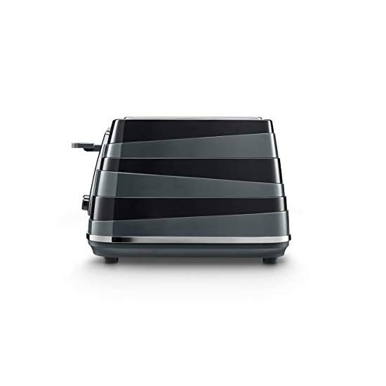De Longhi Avvolta Cta4003bk 4 Slice Toaster Black, Bread Toasters