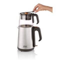 Arzum AR3024 Çaycı Heptaze Çay Makinesi - Inox / Cam-1