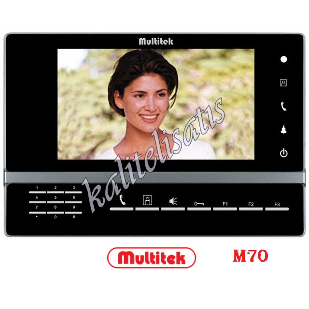 Multitek M70 Lcd Monitör Handsfree,Renkli Görüntülü,Tuşlu Monitör