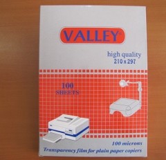 Valley Fotokopi Asetat, A4, 100 Micron, 100’lü
