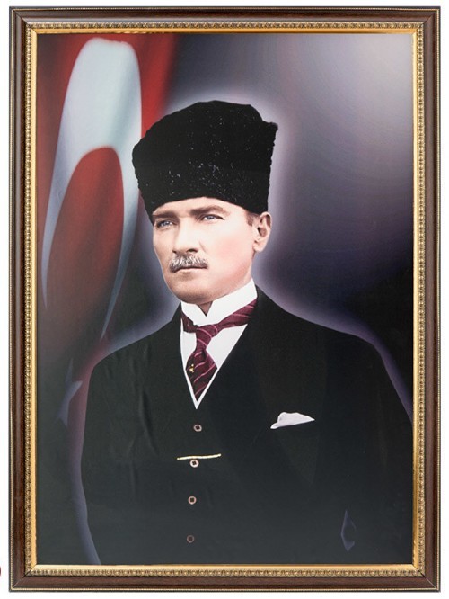 Akyazı Atatürk Posteri , Lüks Çerçeve, 50×70 – 5