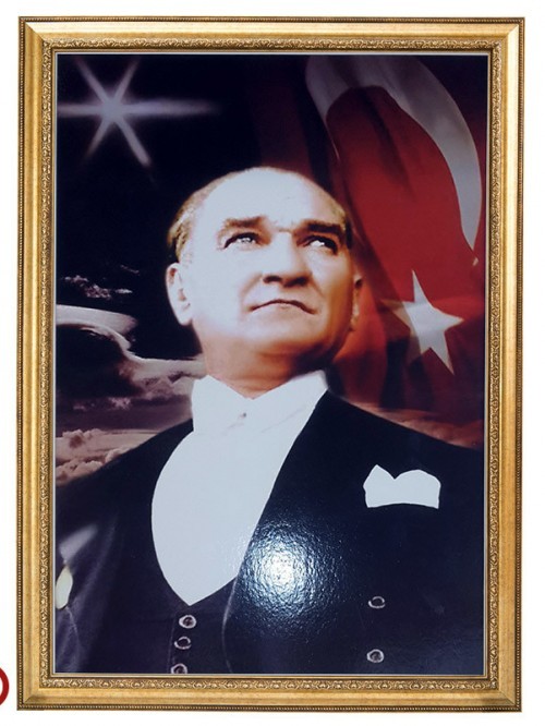 Akyazı Atatürk Posteri , Elit Çerçeve, 50×70 – 2