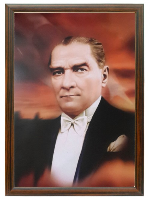 Akyazı Atatürk Posteri , Ahşap Çerçeve – 4