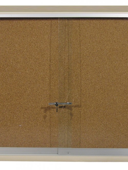 Akyazı Mantar Pano, Ahşap Çerçeve, Camekanlı, 90×150