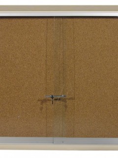Akyazı Mantar Pano, Ahşap Çerçeve, Camekanlı, 60×90