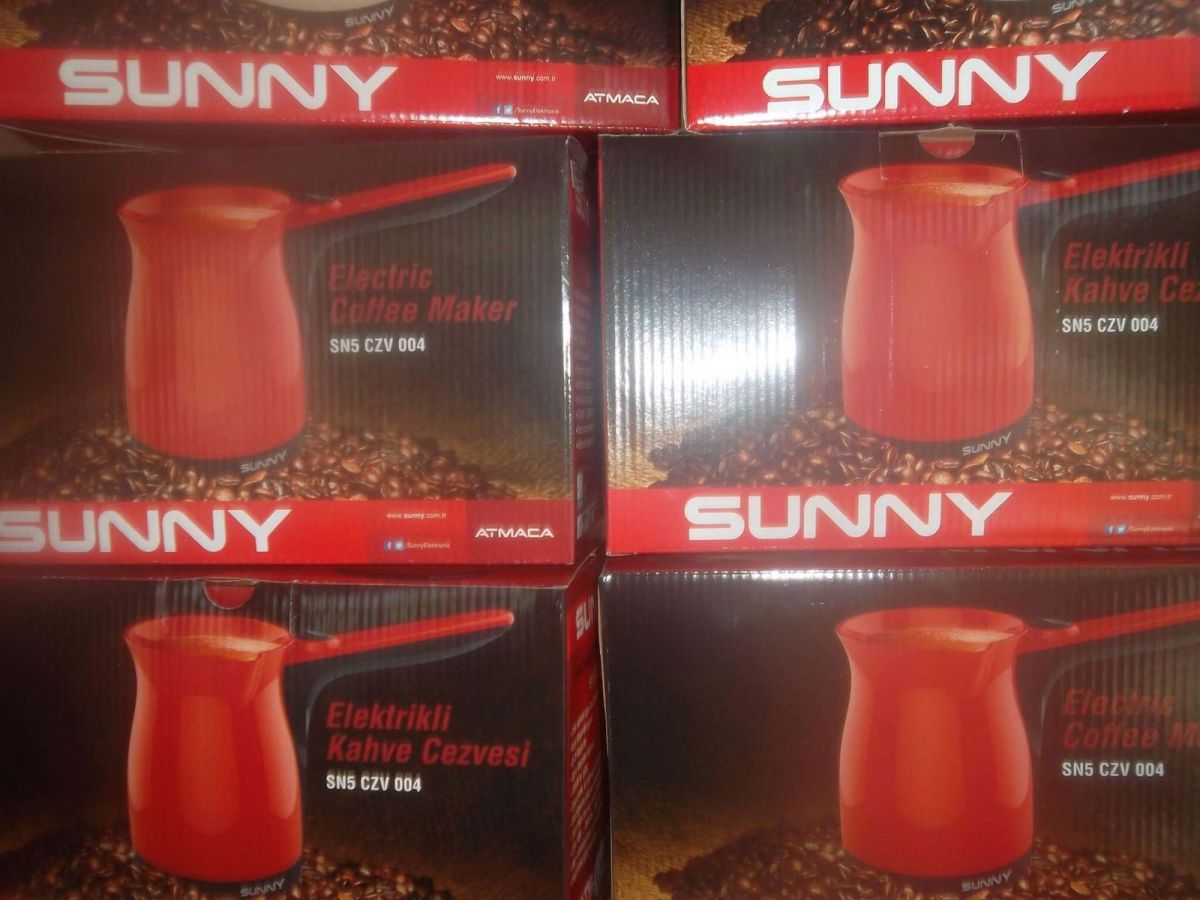 Sunny SN5 CZV 004 Kahve Makinesi Elektrikli Cezve - Kırmızı