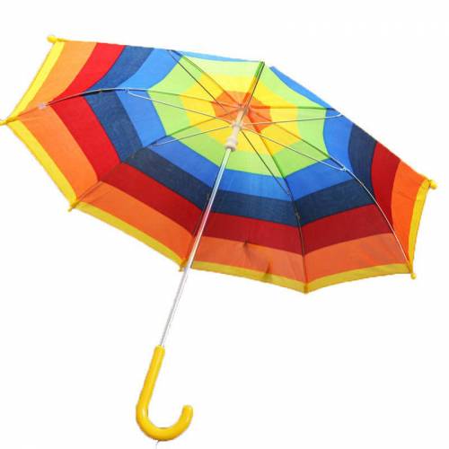 Çocuk Gökkuşağı Şemsiye, Çocuk Boy 23 Nisan Gösteri Şemsiyesi Toptan Perake